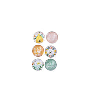 Set of 6 bees and flowers cute fridge magnets