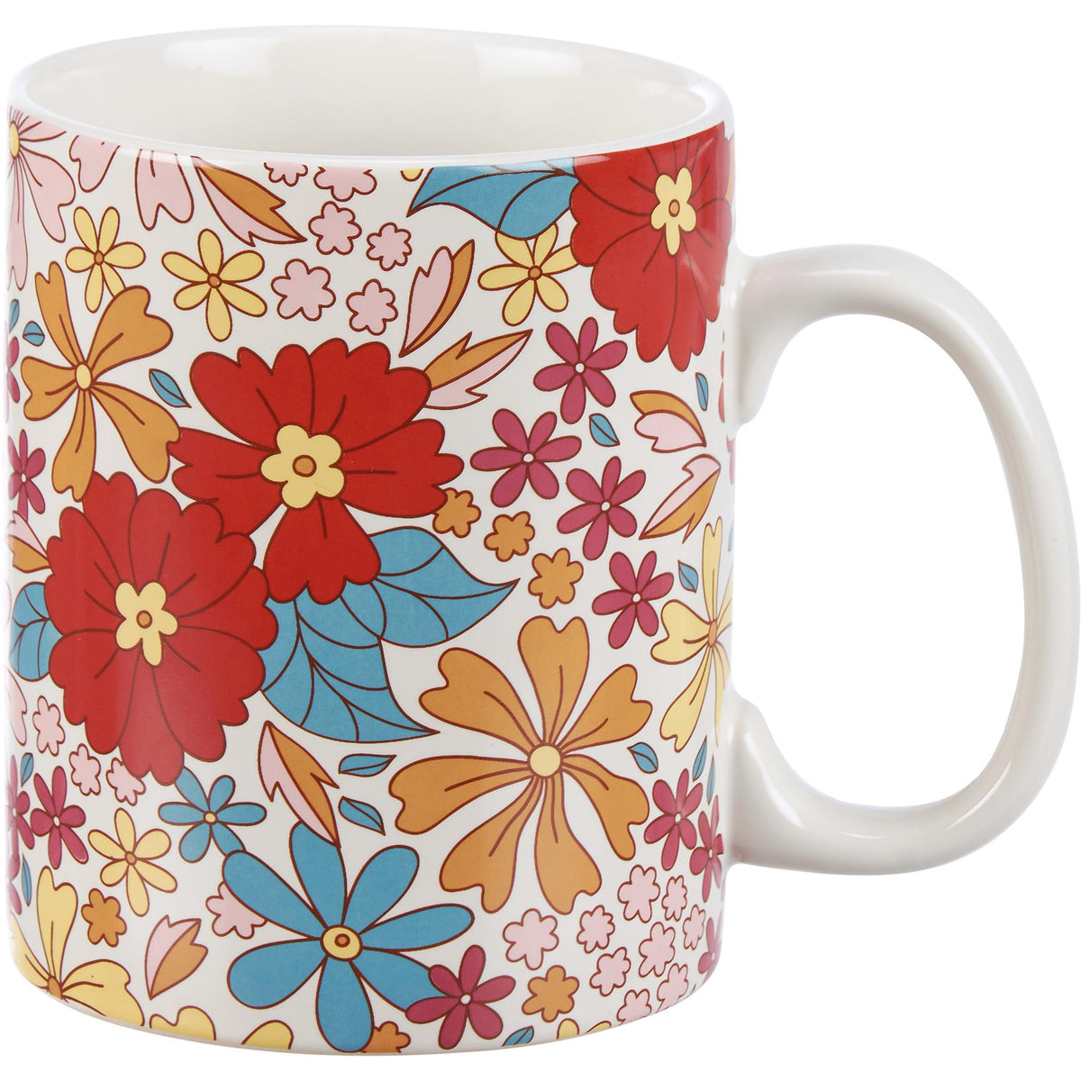 Groovy Floral Pattern Tea & Coffee Mug