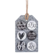 Set of 6 cute love heart fridge magnets