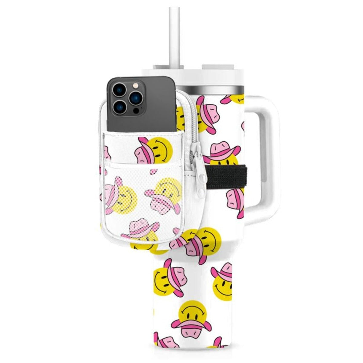 Cowboy Happy Face Tumbler Pouch