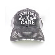 Gym Hair Don't Care women's trucker hat