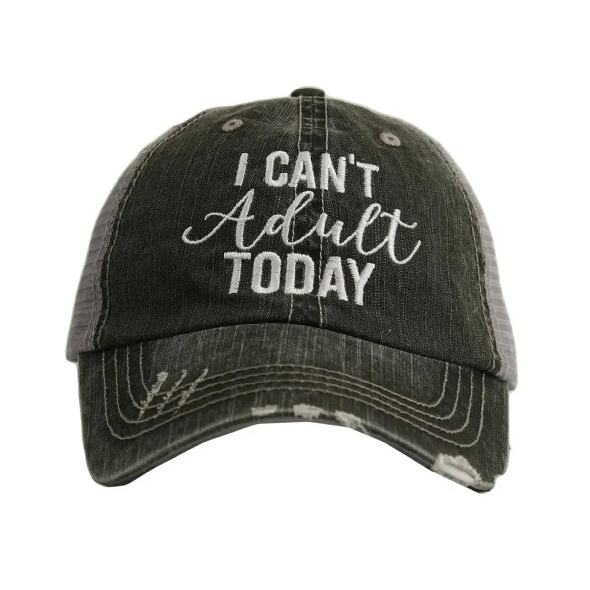 I Can't Adult Today women's trucker hat