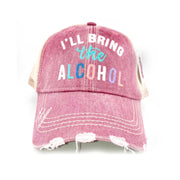 I'll Bring The Alcohol women's trucker hat