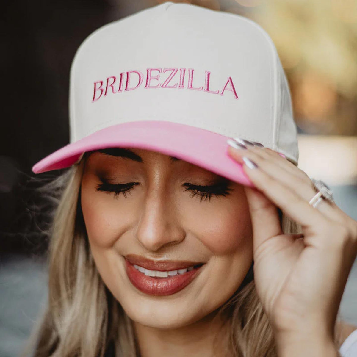 BRIDEZILLA Two-Toned Women's Vintage Hat