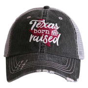 Texas Born and Raised women's trucker hat