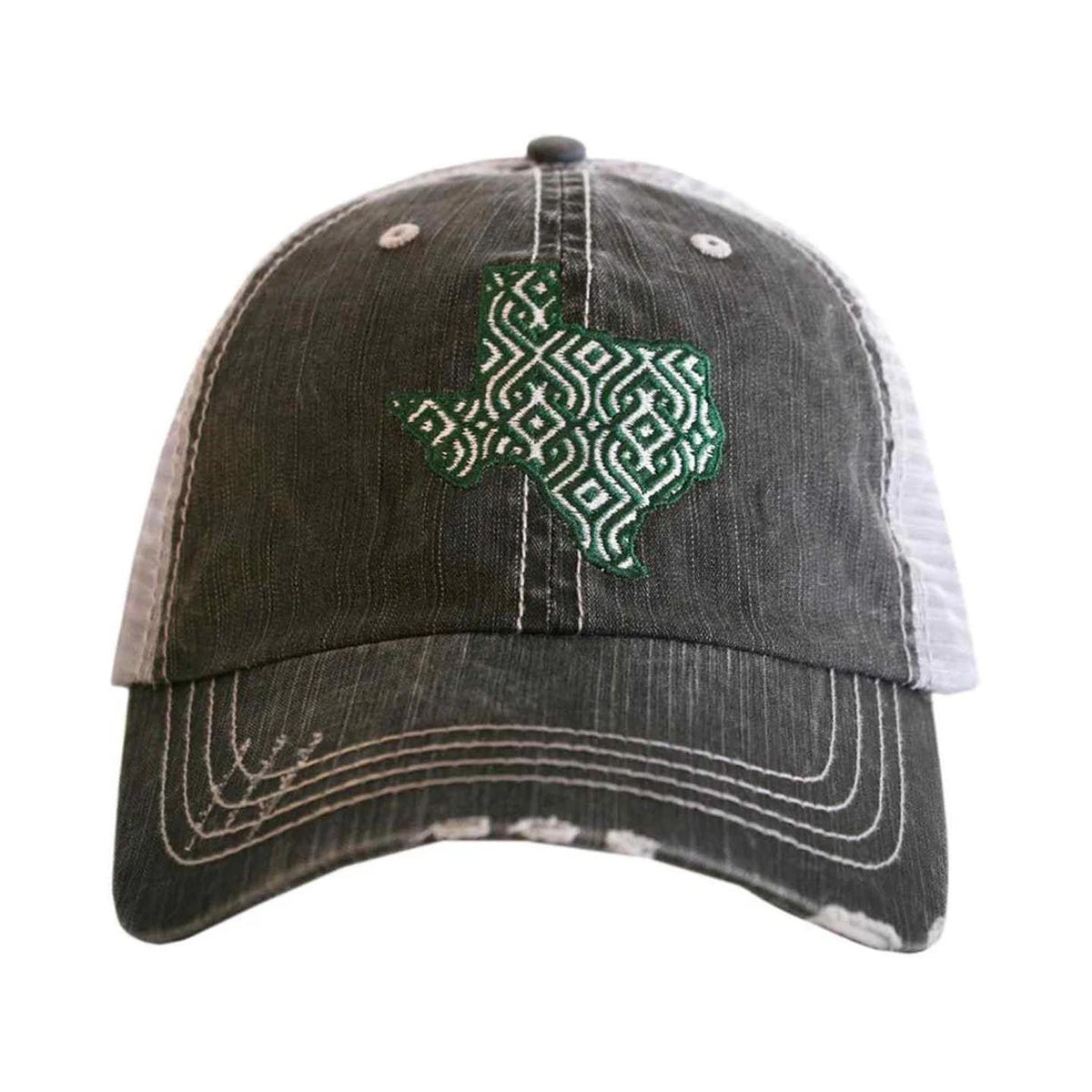 Texas diamond winding pattern women's trucker hat