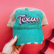 Texas layered design women's trucker hat