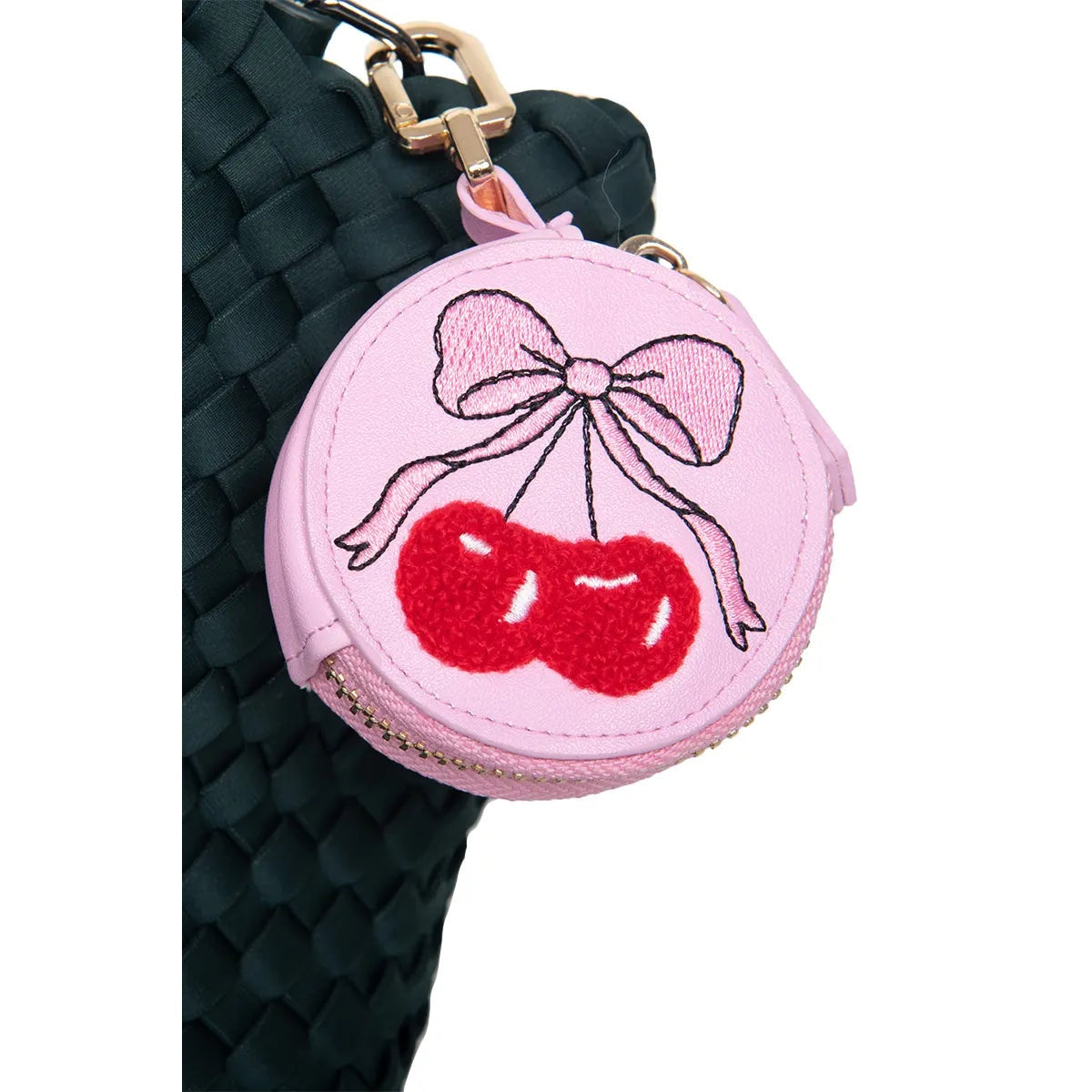 Cherry Bows Coin Purse Keychain