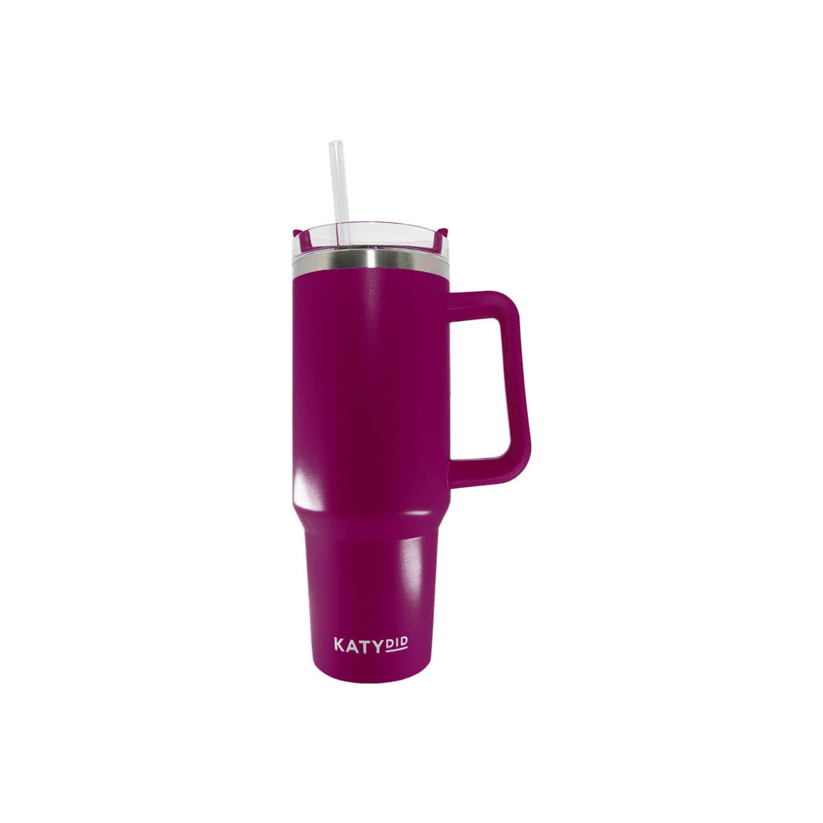 Rich Purple Plum 40 Oz Tumbler Cup With Handle